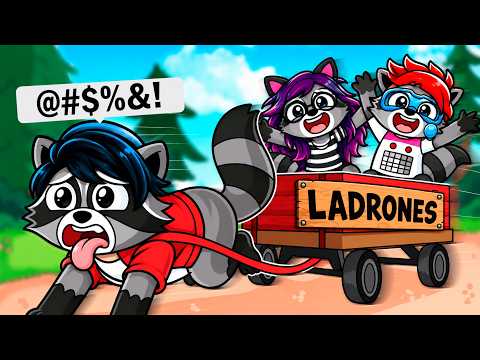 My family and I are crazy raccoons... 😂 🦝 | Karim plays Trash Day