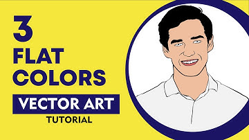 FLAT COLORS | Vector Portrait Tutorial - Inkscape - Part 3