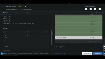 Codechef Starter 73 Div 4 Append For Or