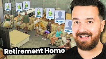 My sims moved to a senior living home!