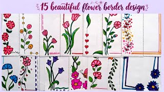 15 Beautiful Border Designs/Project Work Designs/Assignment Front Page Design Handmade/Border Design