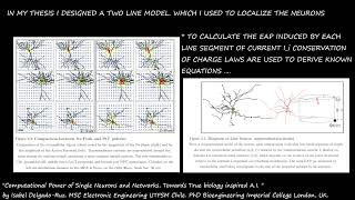 COMPUTATIONAL POWER OF SINGLE NEURONS. LECTURE 1 (PART 3/6). BY ISABEL DELGADO-RUZ