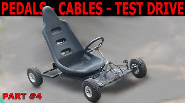 Junk Go Kart Restoration - Part 4: Pedals, Cables, First Ride