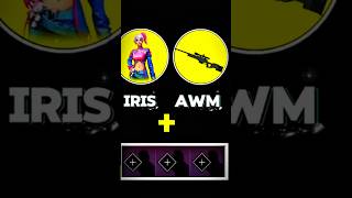 IRIS+AWM ki Powerful Character Combination 🚀🤯 #freefire #shrots #tricks #ytshorts