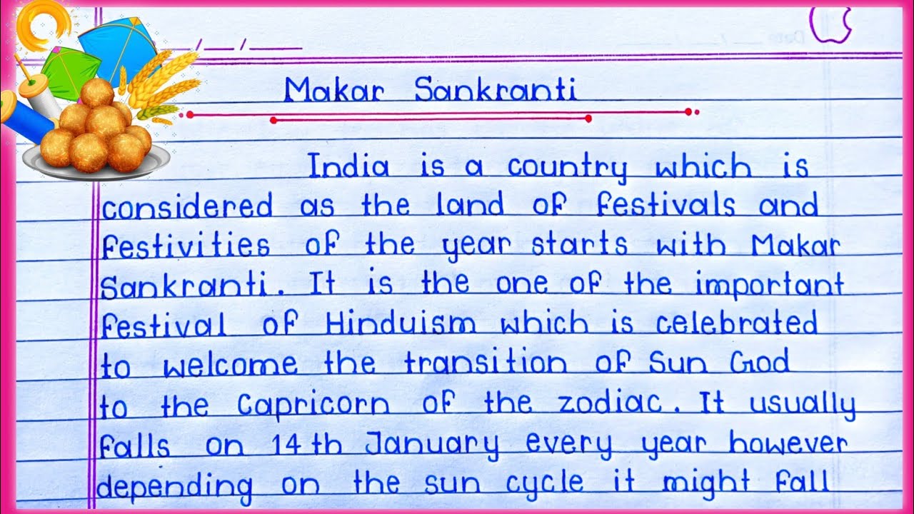 Essay on Makar Sankranti in English | Makar Sankranti Essay 2026 | MN Writes |