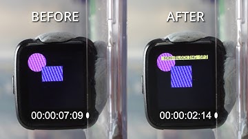 Before and After Optimising PineTime