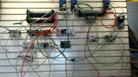 Pneumatic timer demonstration