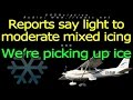 Real atc mixed ice affecting traffics at burlington btv