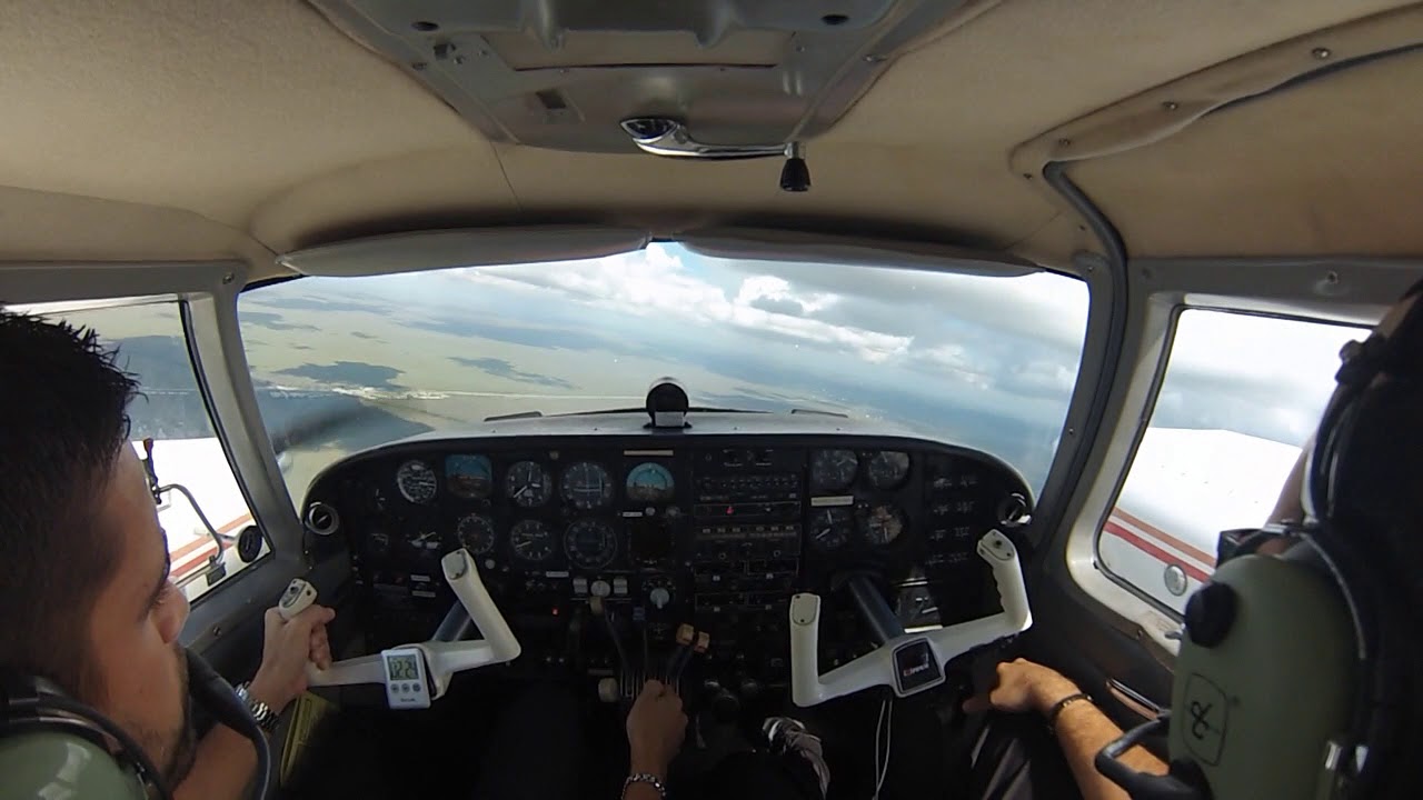 GoPro Twin Comanche PA-30 Multiengine Training KHWO COCKPIT VIEW - YouTube