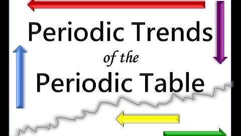 Periodic Trends of the Periodic Table