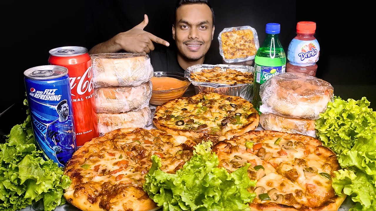 ASMR BBQ CHICKEN PIZZA🍕MUSHROOM PIZZA🍕NAGA PIZZA🍕OVEN BAKED PASTA