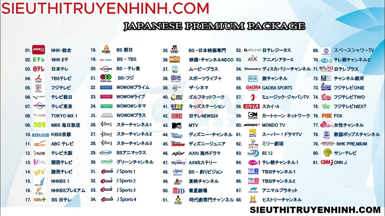 Watch your favorite Japanese TV channels at home YouTube