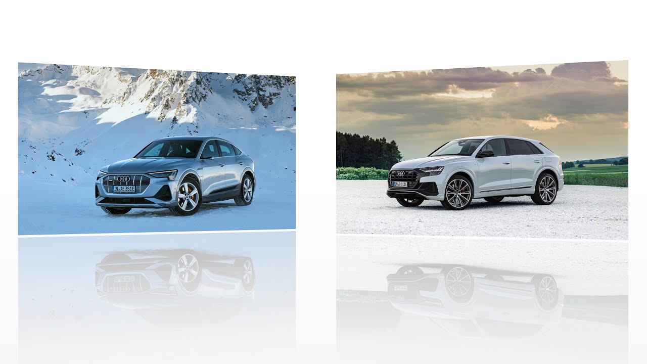 Audi E Tron Sportback Design Battle Vs Q8 Tfsi E Quattro Presentation Das Beste Suv Am Markt Youtube