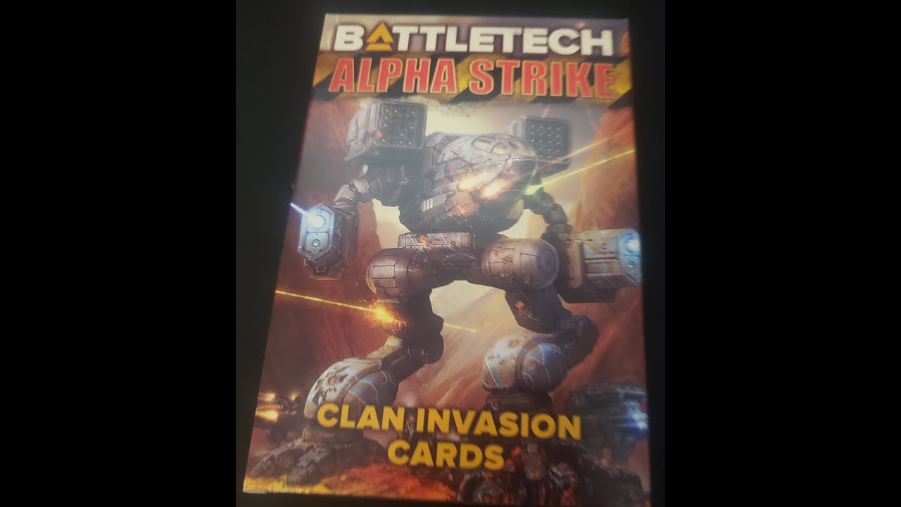 Alpha Strike Clan Invasion Era Cards Unboxing