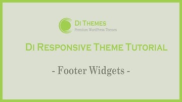 Footer Widgets - Di Responsive WordPress Theme