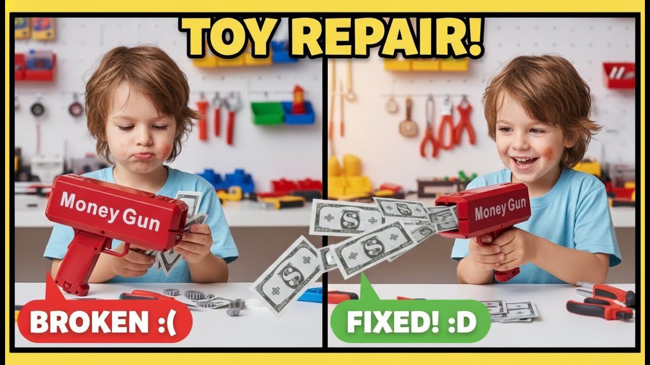 Broken Money Gun Toy Repair 💸 | Toy Reboot