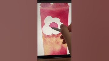 Satisfying Daily Procreate Drawing | #Shorts