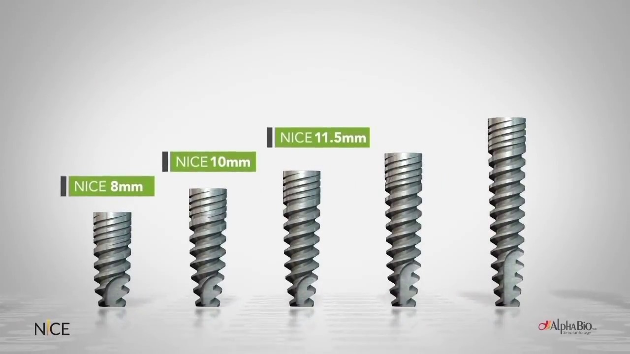 Implante NICE   Protocolo de fresado   Alpha Bio Tec