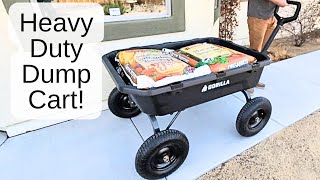 Gorilla Carts No-Flat Poly Dump Cart Review: Maintenance-Free Yard Helper