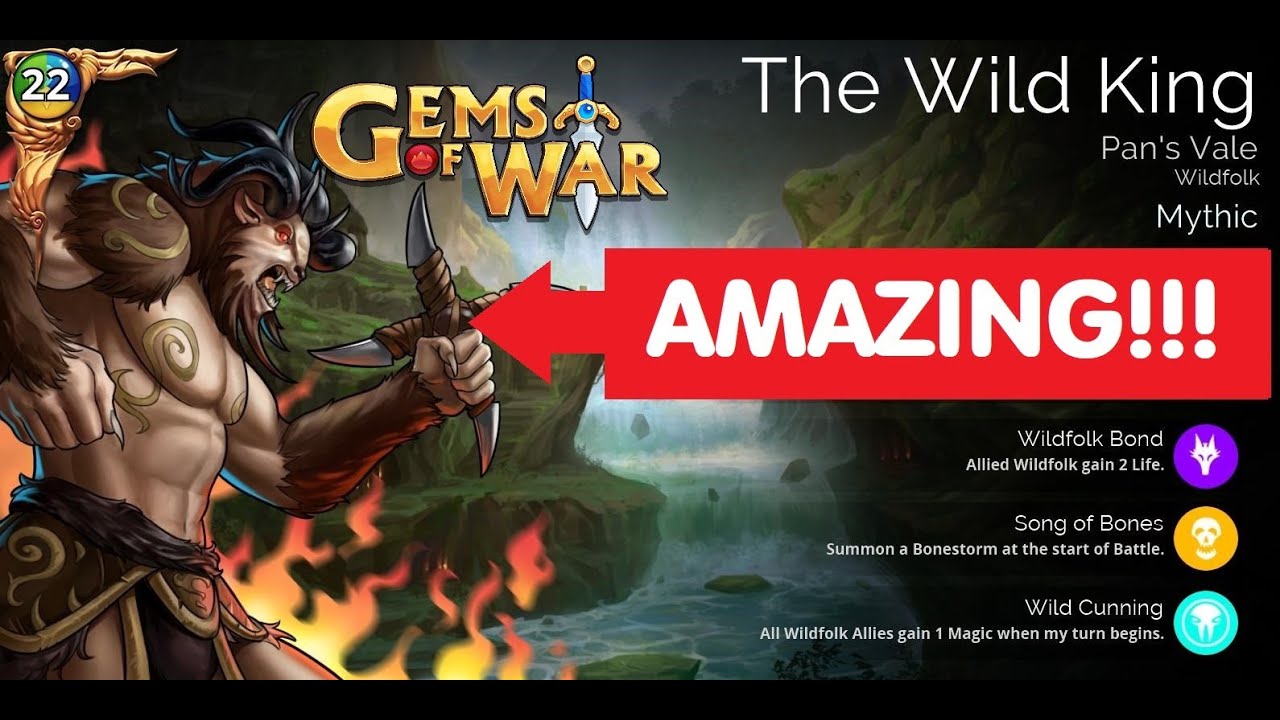 Gems of War The Wild King is AMAZING! Explore 12 Team guide and best