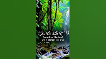 {سورة المؤمنون} الأية 106-108☘️القارئ ياسر الدوسري 😍❤️🌴