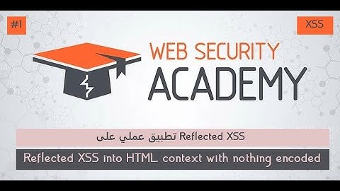الدرس الأول: تطبيق عملي على Reflected XSS - portswigger