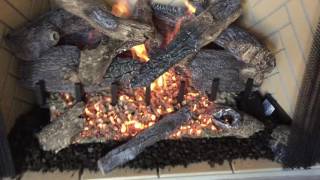 Fireside Grand Oak Gas Logs - YouTube
