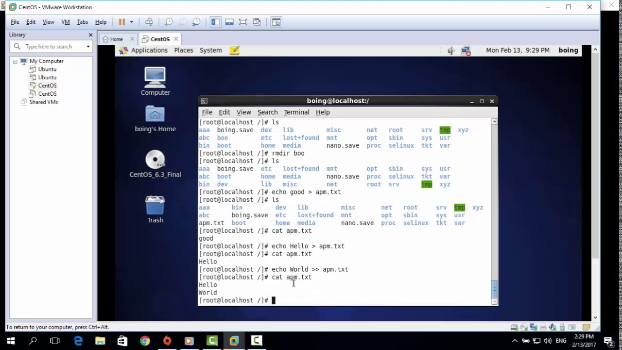 คําสั่ง linux เบื้องต้น  Update  การใช้คำสั่ง linux เบื้องต้น