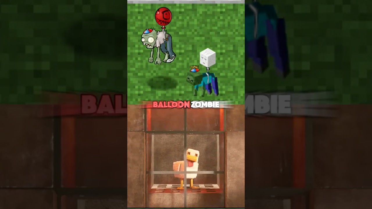 PVZ - Minecraft Modded vs Original Zombies - Steve's Lava Chicken w/ 