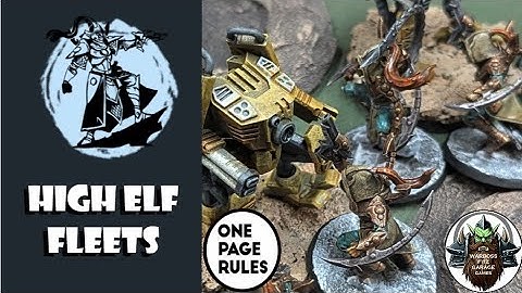 One Page Rules -Grimdark Future: High Elf Fleets
