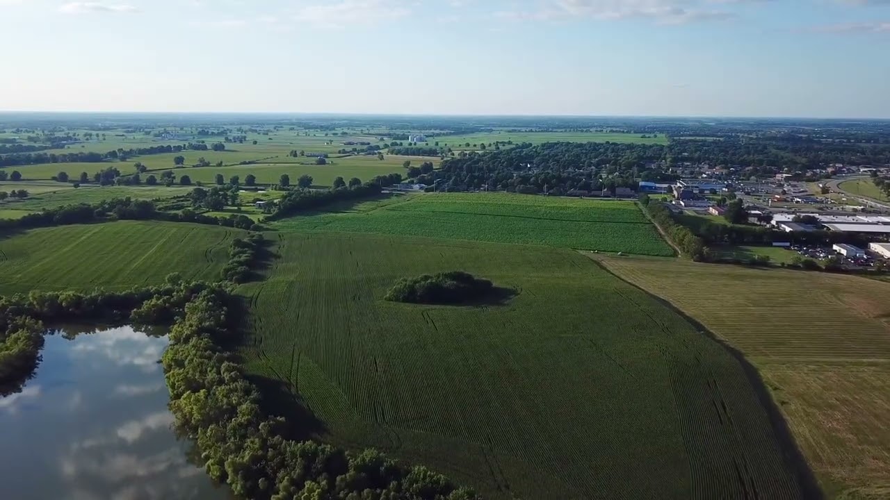 Aerial film still — Lakeside at Reding Farm