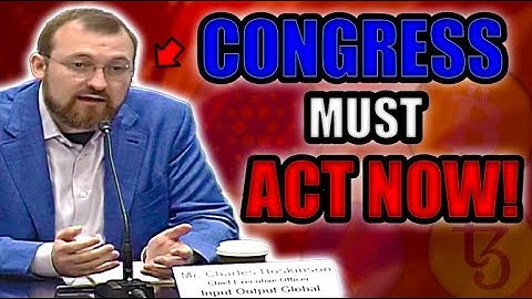 CARDANO FOUNDER EXPLAINS CRYPTOCURRENCY to US CONGRESS