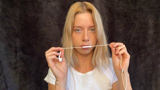ASMR old school - lipgloss application with Apple mic / mouth sounds / whispering