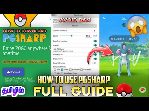 HOW TO DOWNLOAD PG SHARP IN 2024  BEST SETTINGS TO AVOID BAN IN POKEMON GO  IN TAMIL