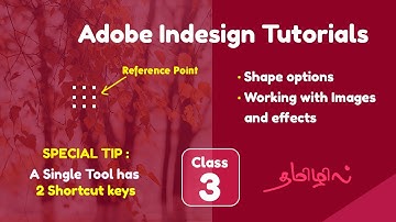 Adobe indesign tutorials in tamil Class 3 | Shape and Image | Image properties explanation