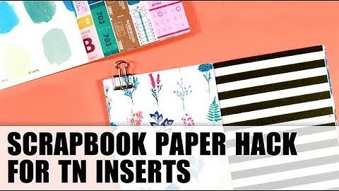 HOW TO // Make Your Own Traveler Notebook Inserts with Different Patterned Papers