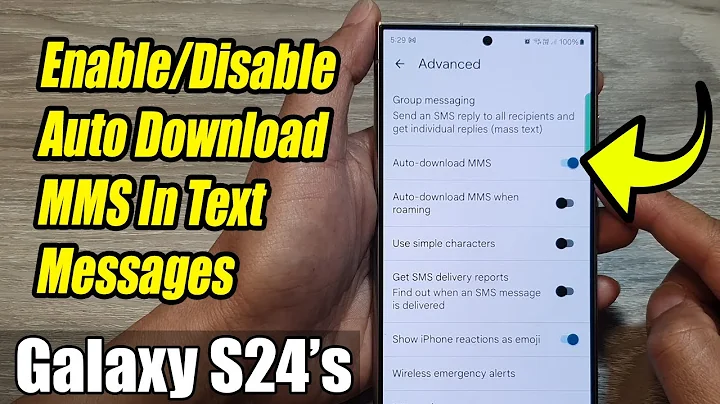 Galaxy S24/S24+/Ultra: How to Enable/Disable Auto Download MMS In Text Messages