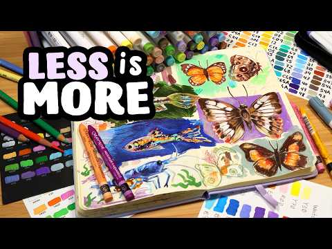 Adding TOO Much! // Colourful Sketchbook Session