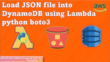 Load JSON data Into AWS DynamoDB using AWS Lambda & Python Boto3 | AWS Dynamodb Demo Python, Lambda