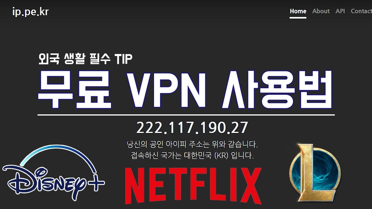 외국에서 디즈니+ , 넷플릭스 한글자막으로 보기  ㅣ 무료 VPN 이용법  ㅣ 한국 VPN 이용법 ㅣ 롤 서버 재접속 해결  설명 참조 필수 ㅣ 해외 왓챠