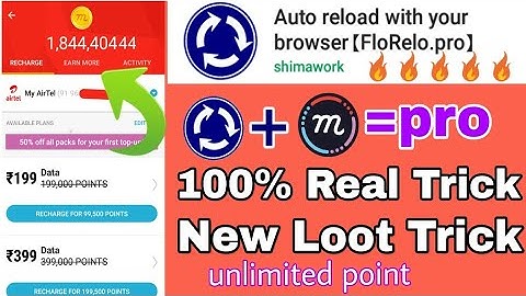 (100%)working Real Trick || Mcent Browser Totally New Trick || FloRelo.pro + Mcent Browser Trick
