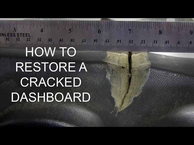 Cracked Dashboard Repair - Padded Dashboard 
