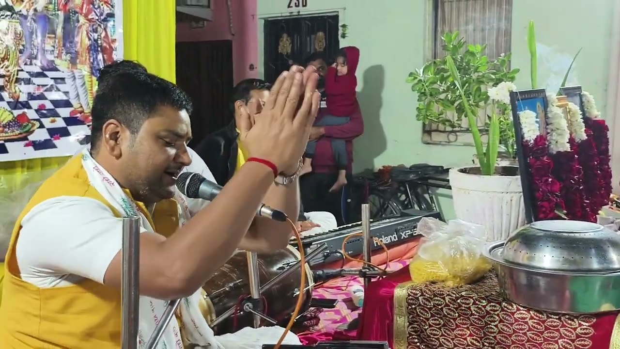 Laxminagar society Meghaninagar New year celebration With bhajan