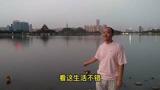 环球旅行48集：顺德旅游景点打卡青云湖，绕湖散步很是惬意