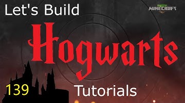 Lets Build Hogwarts in Minecraft Tutorials Part 139. Landscaping