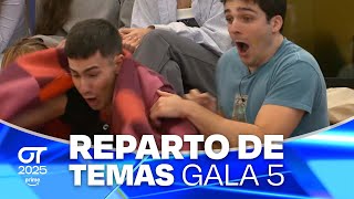 REPARTO de TEMAS | GALA 5 | OT 2025
