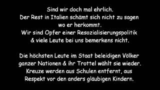 Video thumbnail of "Frei.Wild ~ Das Land der Vollidioten (Lyrics)"