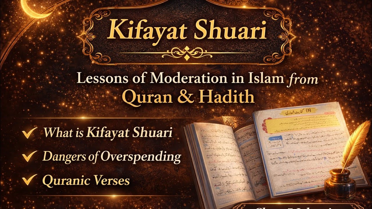 کفایت شعاری – اسلام میں اعتدال اور سادگی کی تعلیم | Class 5 Islamiat