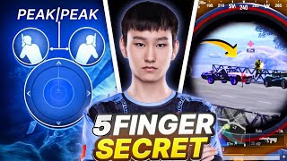 APG•DOK😱BGMI Best FIVE Finger Control Secret Code 🎯New Update 4.3 Best Sensitivity BGMI🚨