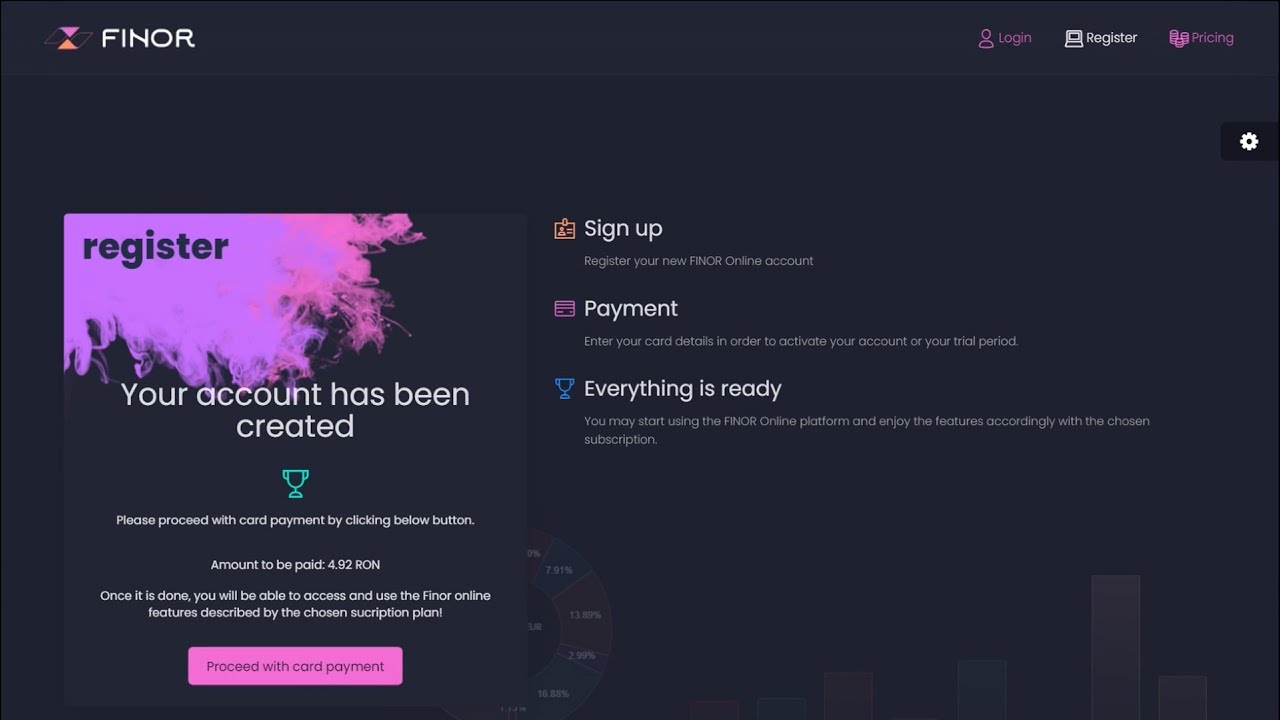 How to register and login to FINOR Online platform
